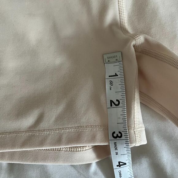 NWT Light Peach/Cream Spiritual Gangster Biker Yoga Shorts Size XS - Picture 4 of 8